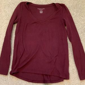 American Eagle Maroon Lightweight Sweater Size XS